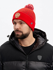 Шапка Россия 59421 красная