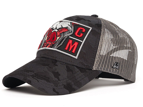 Бейсболка Спартак 120275 серо-красная летняя