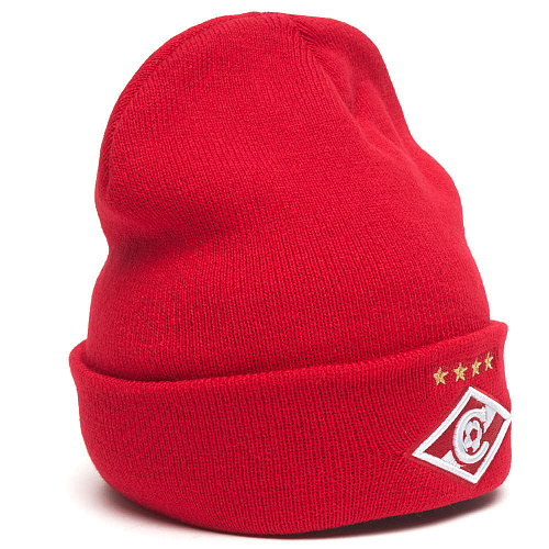 Шапка Спартак 00151 красная с отворотом