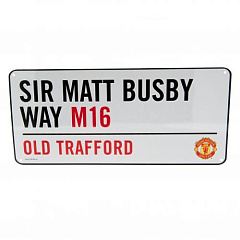 Табличка Манчестер Юнайтед Street Sign