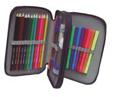 Пенал Реал Мадрид Double Pencil Case with equipment 1902