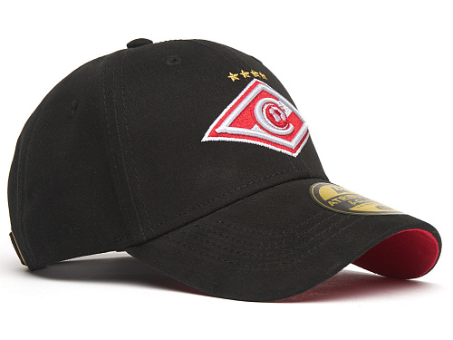 Детская бейсболка Спартак черно-красная 120326