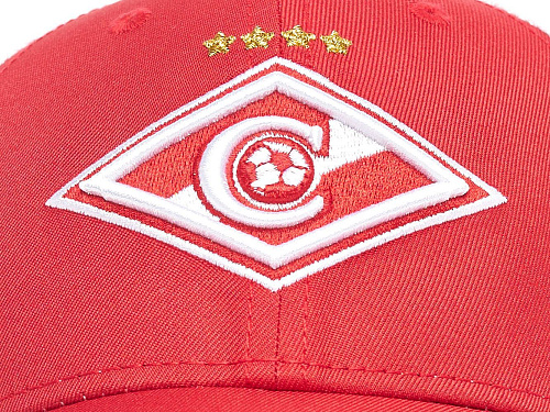 Бейсболка Спартак 120292 красно-белая летняя
