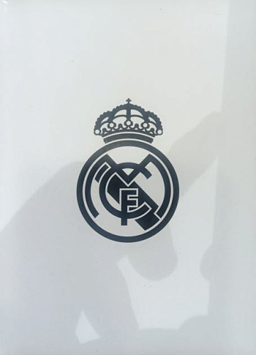 Портмоне Реал Мадрид RMT2209AZUL синий, кожа, вертикальный, мал. эмблема 