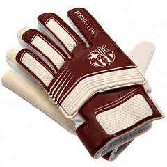 Вратарские перчатки Барселона подростковые Goalkeeper Gloves Yths, 10-12 лет