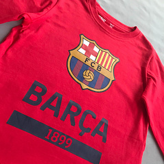 Детская футболка Барселона FCB3173 с длинным рукавом, красная