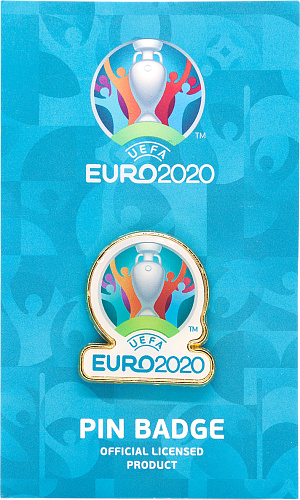 Значок ЕВРО 2020 мет.смола 3 см "Эмблема UEFA"