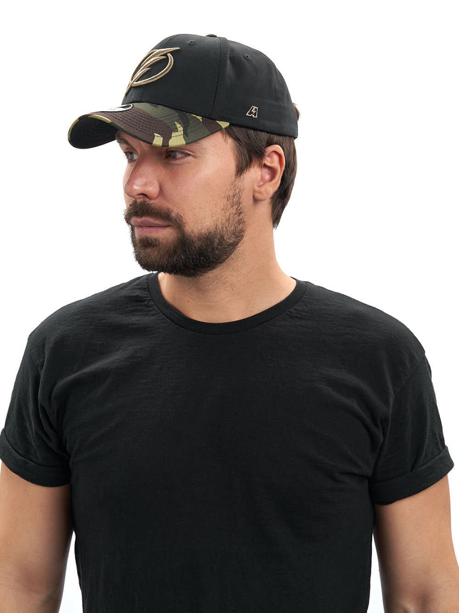 Бейсболка Tampa Bay Lightning черная-хаки 32263