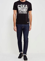 Футболка ЦСКА "CSKA FANS", цвет черный