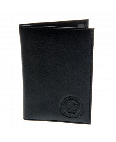 Обложка для паспорта Chelsea F.C. Leather Passport Wallet BLK
