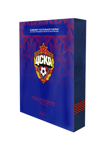 Постельное белье ЦСКА 2 спальное "Классика" (наволочки 50х70)