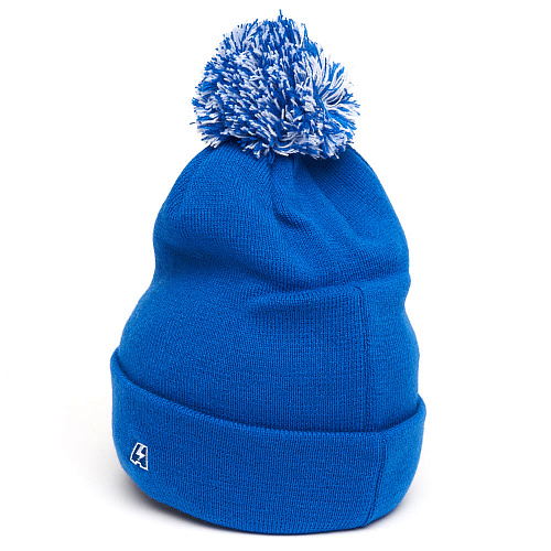 Шапка Динамо 60117 голубая с помпоном