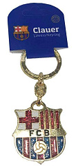 Брелок Барселона ESCUDO PURPURINA DORADO