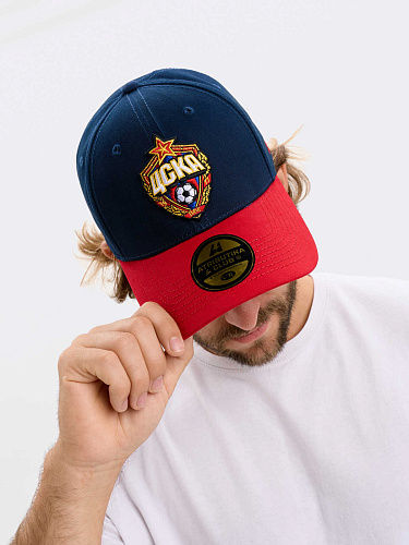 Бейсболка ЦСКА сине-красная 21193