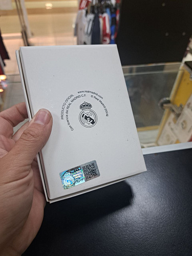 Портмоне Реал Мадрид RME2208NEGRO черный, кожа, горизонтальный, монетница