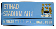 Табличка Манчестер Сити Colour Street Sign