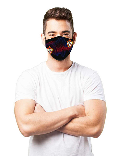 Маска для лица многоразовая хлопковая ПФК ЦСКА Трибуна А