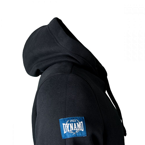 Толстовка Динамо "Д", темно-синяя с капюшоном
