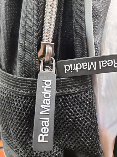 Детский рюкзак Реал Мадрид, черно-белый RM-213