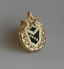 Значок ЦСКА 3D золото