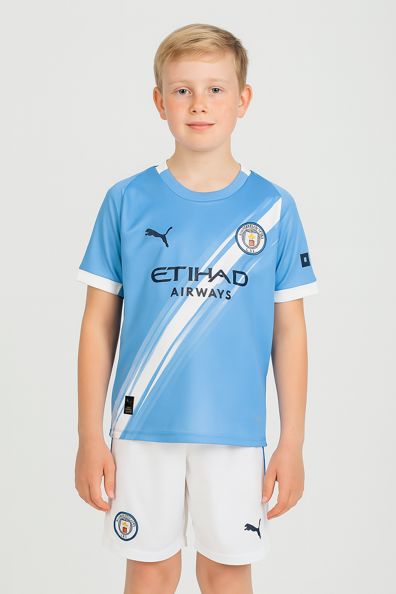Детская форма Манчестер Сити 2025/2026 домашняя