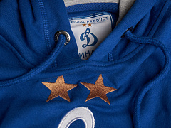 Толстовка Динамо с капюшоном, голубая, 739060