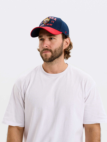 Бейсболка ЦСКА сине-красная 21201