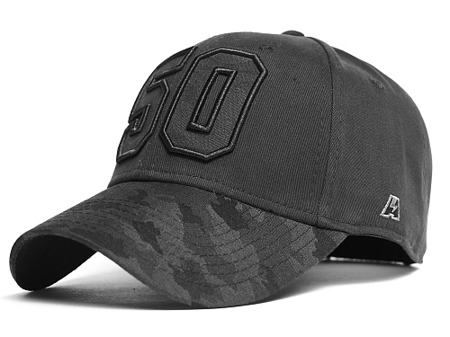 Бейсболка с номером 50, черная, 20717