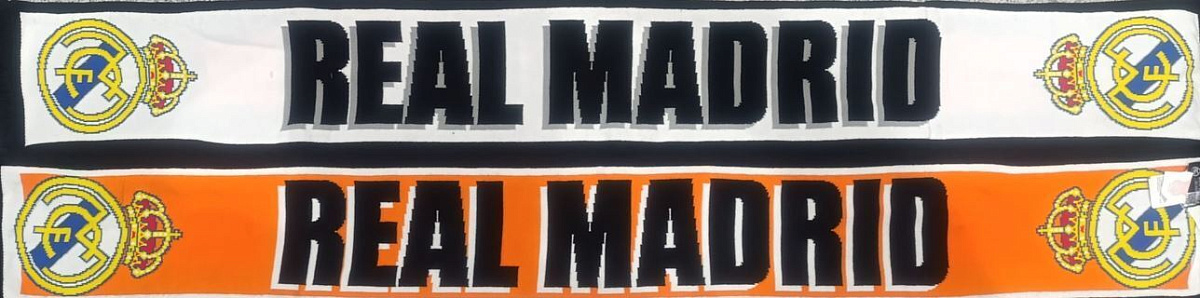 Шарф Реал Мадрид DOBLE WHITE & ORANGE