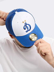 Бейсболка Динамо 60368 бело-синяя летняя