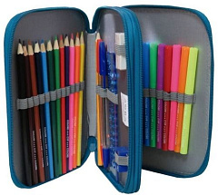 Пенал Реал Мадрид Double Pencil Case with equipment HM