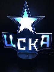3D светильник ХК ЦСКА