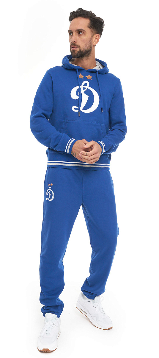 Толстовка Динамо с капюшоном, голубая, 739060