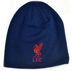 Шапка Ливерпуль без отворота синяя