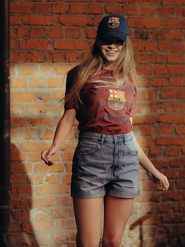 Бейсболка Барселона 107752 темно-синяя