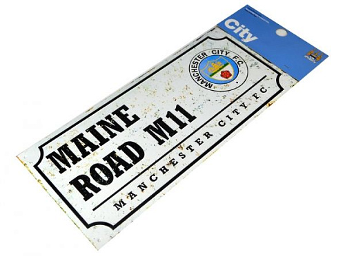 Табличка Манчестер Сити Retro Street Sign