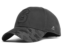 Бейсболка с номером 6, черная, 20688