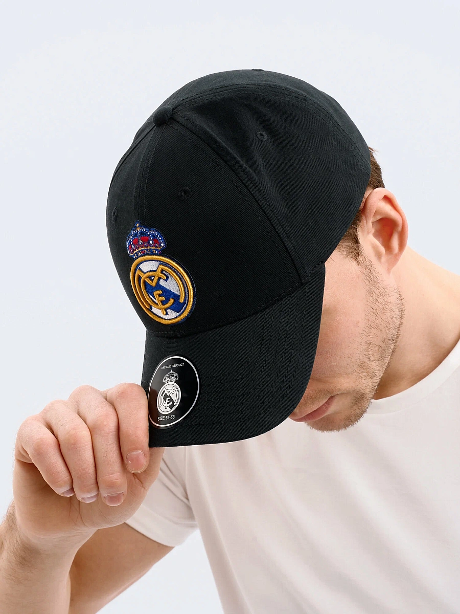 Бейсболка Реал Мадрид черная 10378