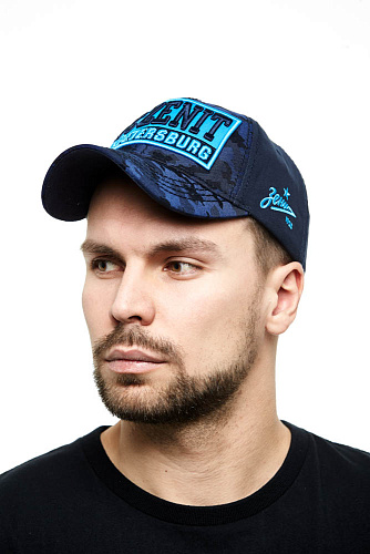 Бейсболка Зенит сине-голубая 10559