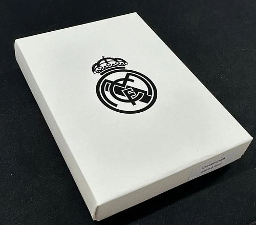 Портмоне Реал Мадрид RMT2209NEGRO черный, кожа, вертикальный, мал. эмблема 