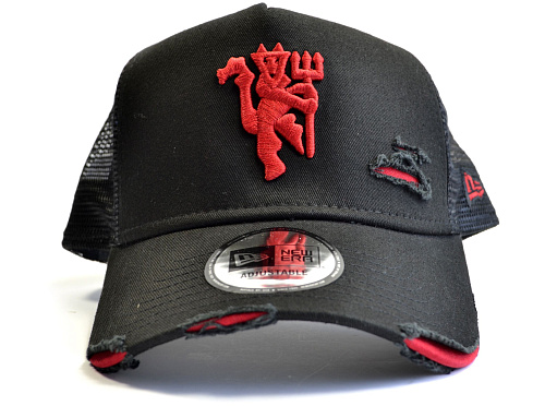 Бейсболка Манчестер Юнайтед New Era черная летняя