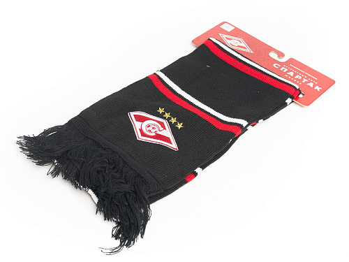 Шарф Спартак 02507 черно-красный