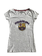 Женская футболка Барселона 1899, серая, 5001CLK