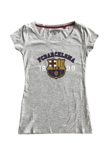 Женская футболка Барселона 1899, серая, 5001CLK