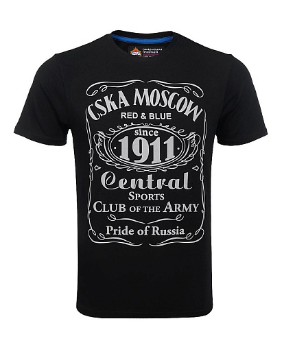 Футболка " CSKA MOSCOW 1911 "cover, цвет чёрный