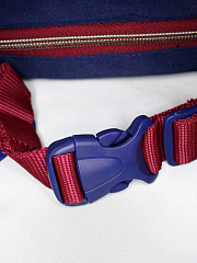 Сумка на пояс подростковая Барселона, красно-синяя FC-231