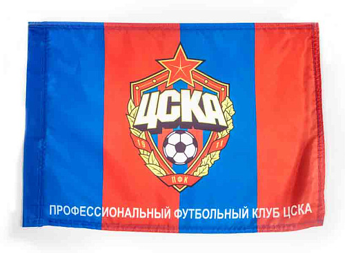 Флаг 45х60 с эмблемой ПФК ЦСКА