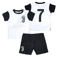 Костюм (футболка+шорты) №7 Ювентус 38180 черно-белый