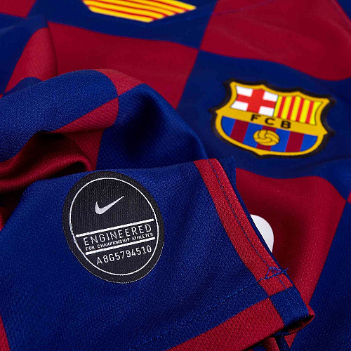Детская футболка ФК Барселона игровая 2019/20 Nike FCB BRT STAD JSY SS HM AJ5801-457