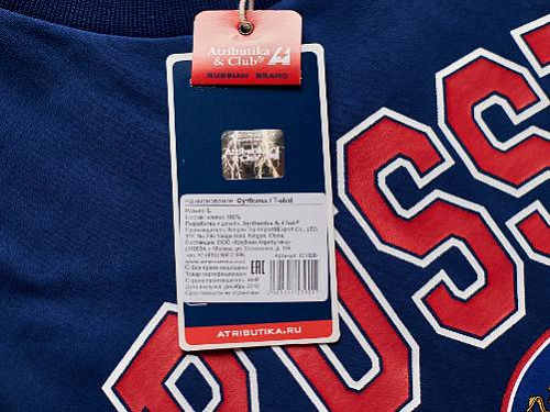 Футболка Россия 131820 синяя